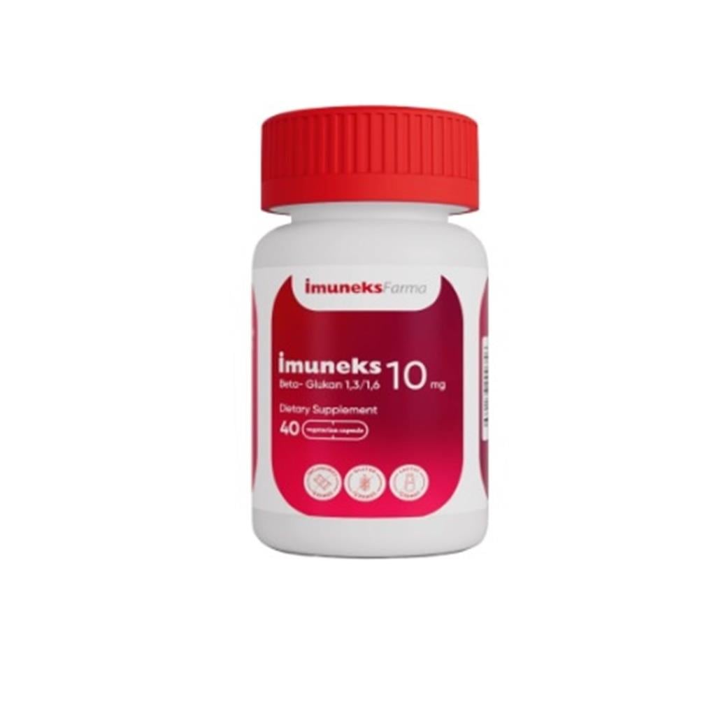 Imuneks Farma 10 mg Beta Glukan İçeren Takviye Edici Gıda 40 Kapsül