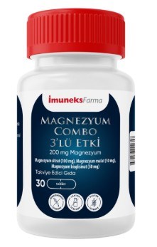 İmuneks Magnezyum Combo 3'lü Etki 30 Tablet