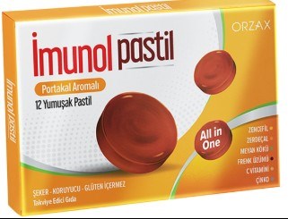 İmunol Portakal Aromalı 12 Pastil
