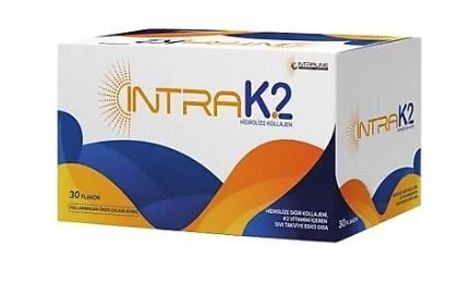 İntra K2 Enzimatik Hidrolize Sığır Kollajeni 30 ml x 30 Flakon