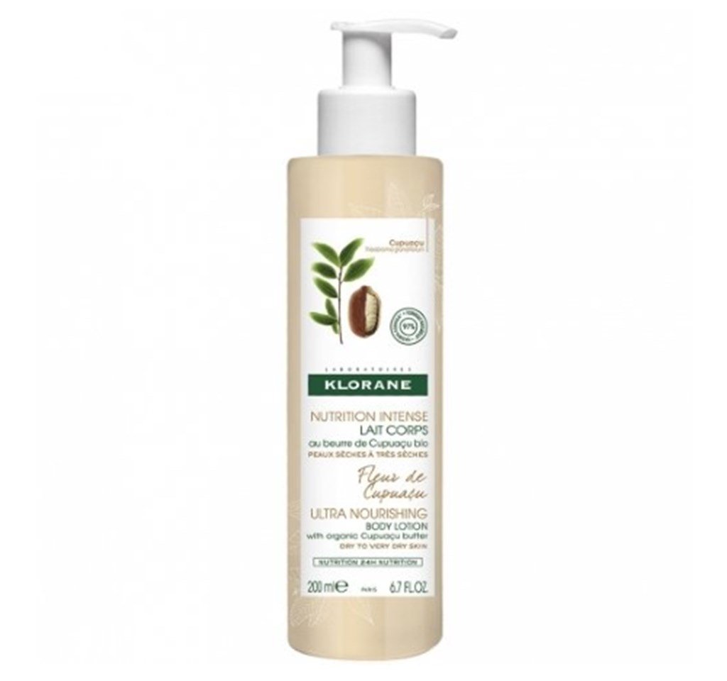 Klorane Nutrition Intense Lait Corps Au Beurre De Cupuaçu Bio Fleur De Cupuaçu 200 ml