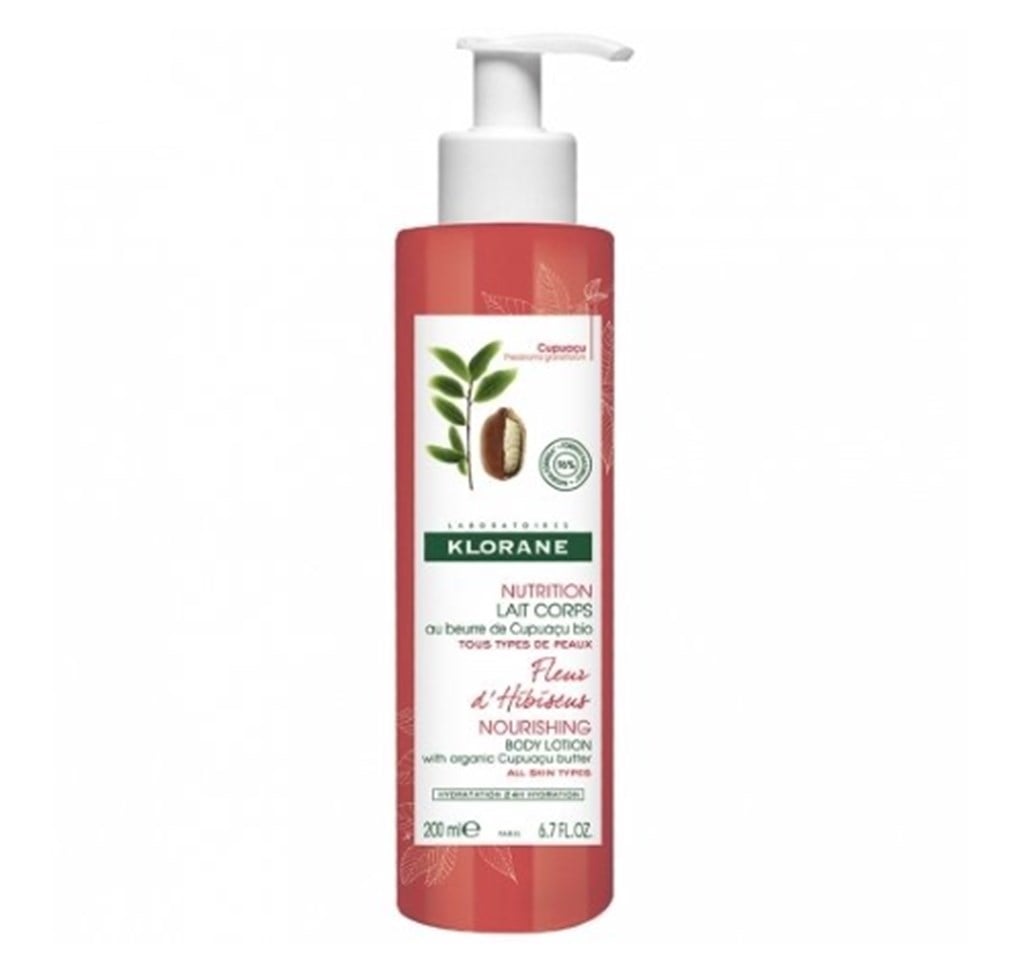 Klorane Nutrition Lait Corps Au Beurre De Cupuaçu Bio Fleur D'hibiscus 200 ml