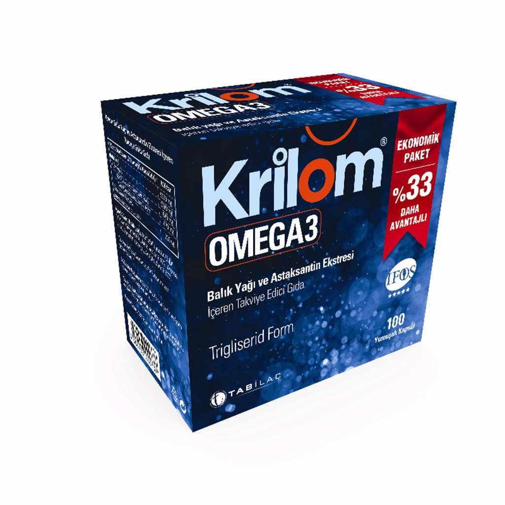Krilom Omega 3 100 Yumuşak Kapsül