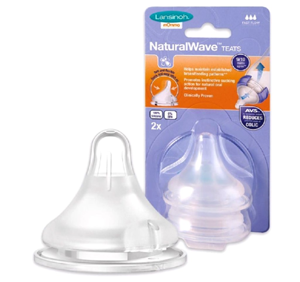 Lansinoh Natural Wave Biberon Emziği - Hızlı Akış