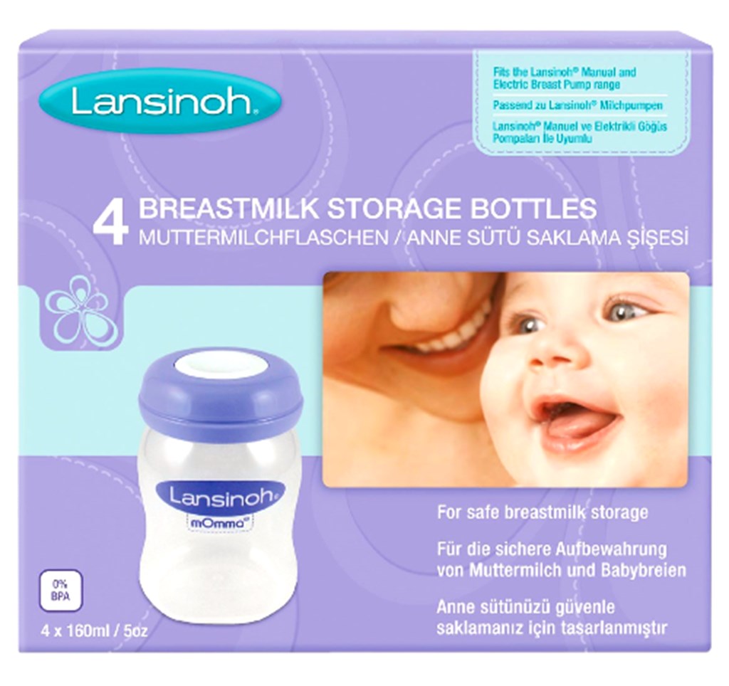 Lansinoh Süt Saklama Şişeleri 4 Adet