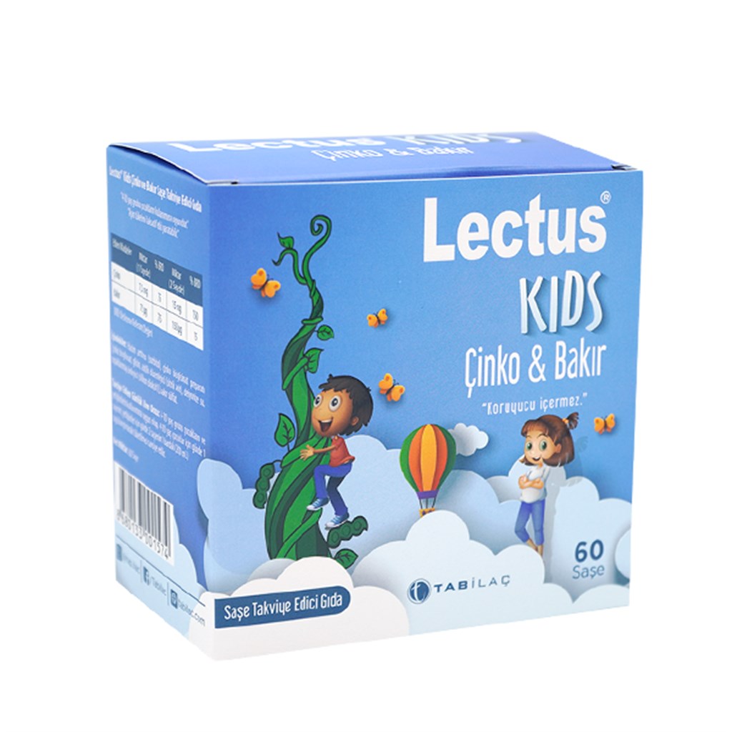 Lectus Kids Çinko & Bakır 60 Saşe