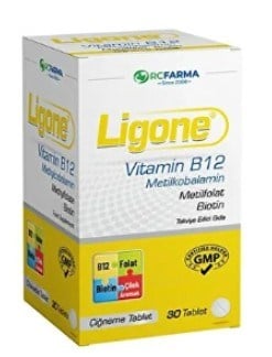 Ligone Metilkobalamin B12 30 Çiğneme Tablet