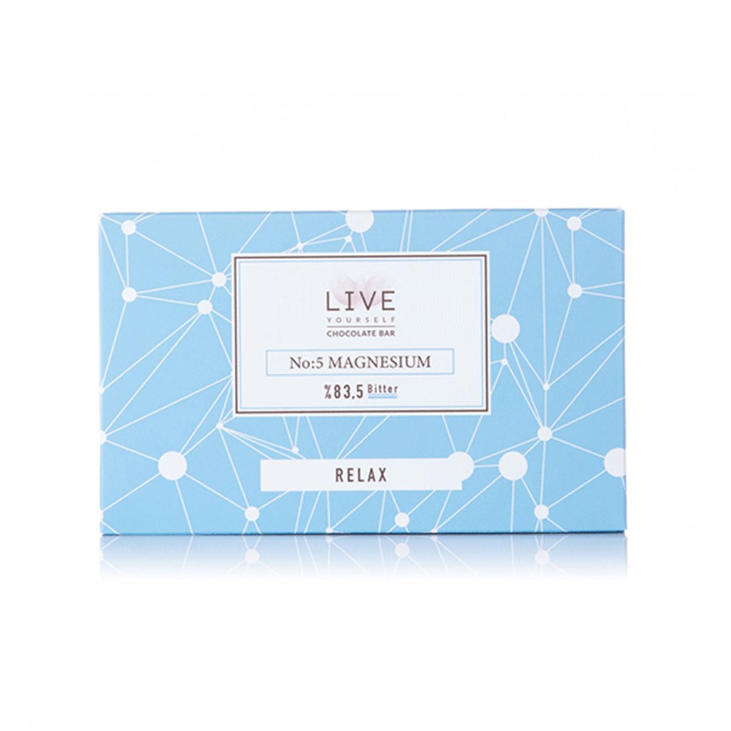Live Yourself Chocolate Bar No:5 Magnesium %83.5 Bitter 40gr