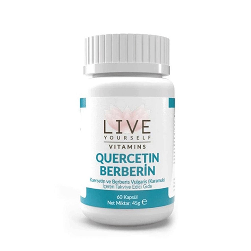 Live Yourself Vitamins Quercetin Berberin 60 Kapsül 