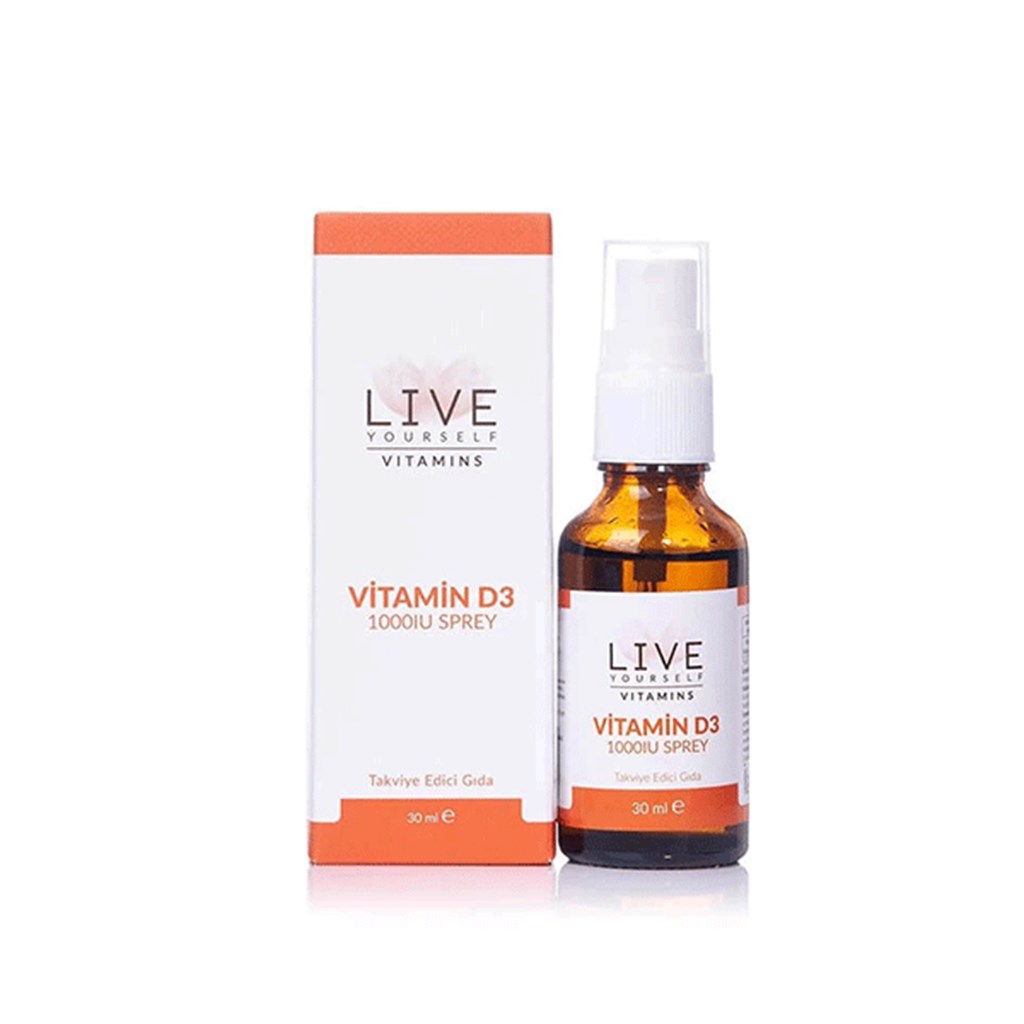 Live Yourself Vitamins Vitamin D3 1000 IU Sprey 30 ml