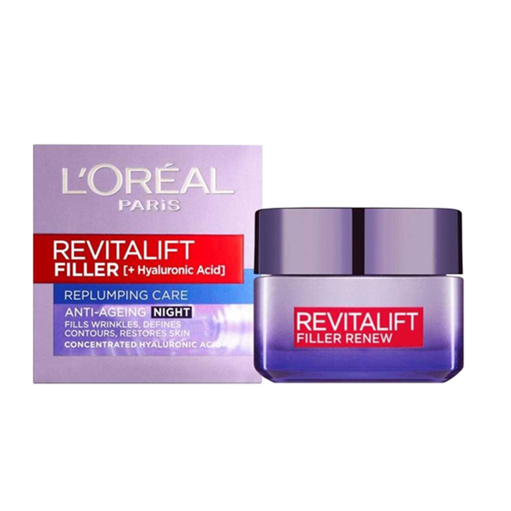 L'Oreal Paris Revitalift Filler Hyaluronik Asit Yoğun Dolgunlaştırıcı Yaşlanma Karşıtı Gece Kremi 50 ml