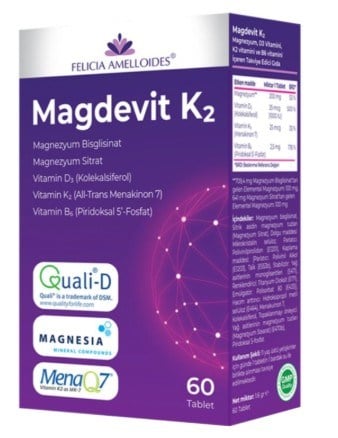 Magdevit D3K2 B6 Vitamin 60 Tablet