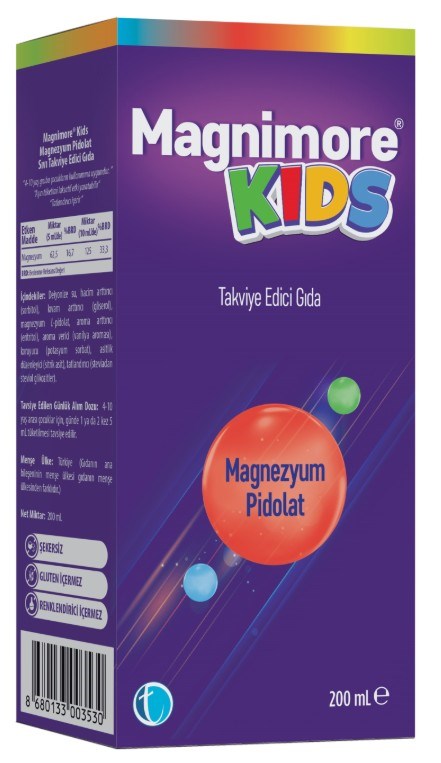 Magnimore Kids Magnezyum Pidolat 200 ml