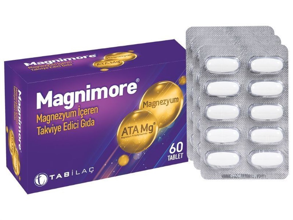 Magnimore Magnezyum İçeren Takviye Edici Gıda 60 Tablet