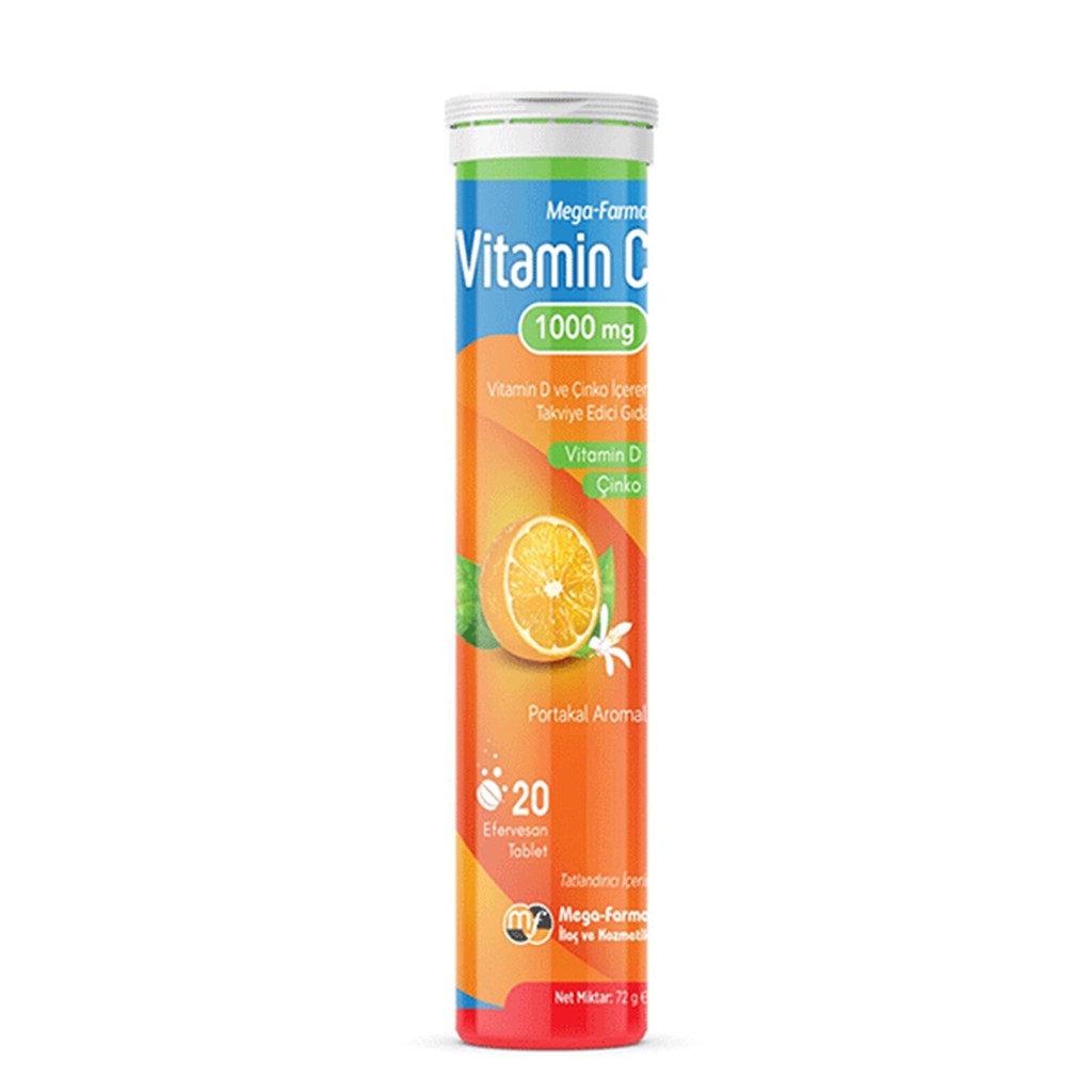 Mega Farma Vitamin C İçeren Efervesan 20 Tablet