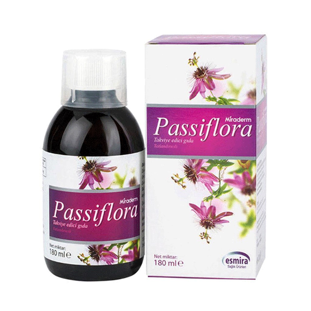 Miraderm Passiflora Şurup 180 Ml Gıda Takviyesi