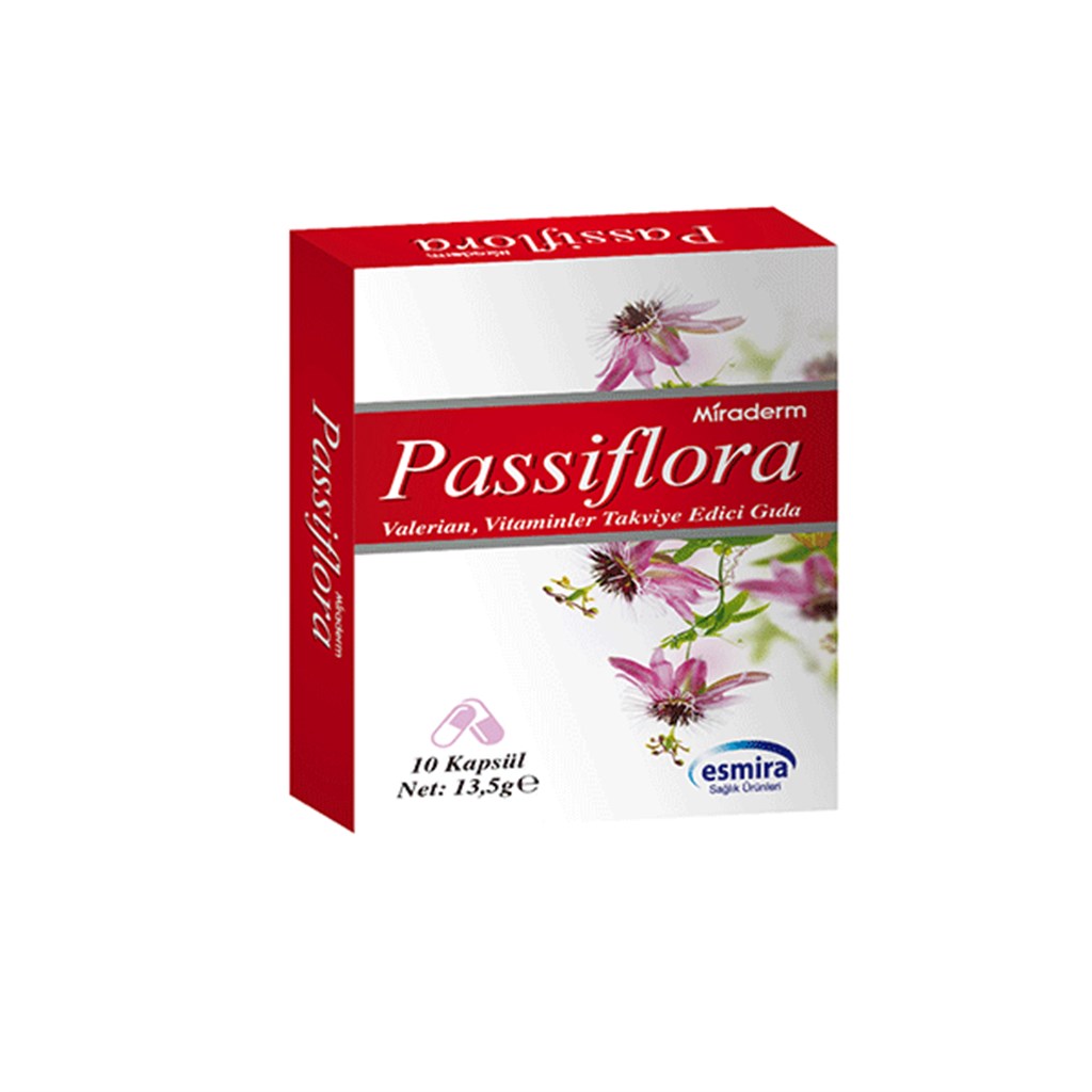 Miraderm Passiflora Takviye Edici Gıda 30 Kapsül