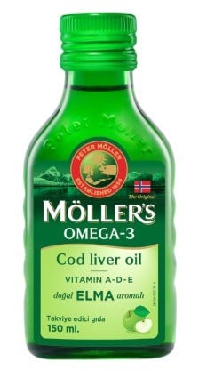 Möllers Balık Yağı Şurubu Elma Aromalı 150 ml