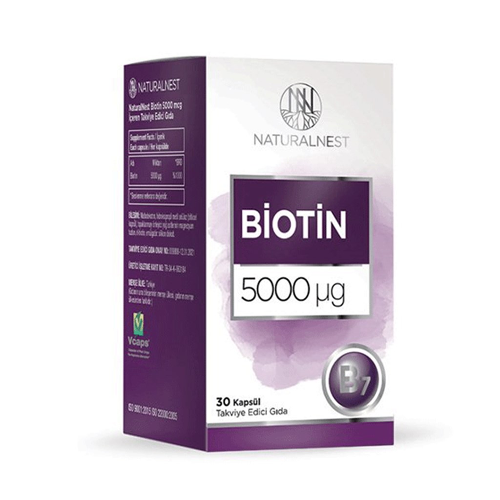 Naturalnest Biotin 5000 mcg 30 Kapsül