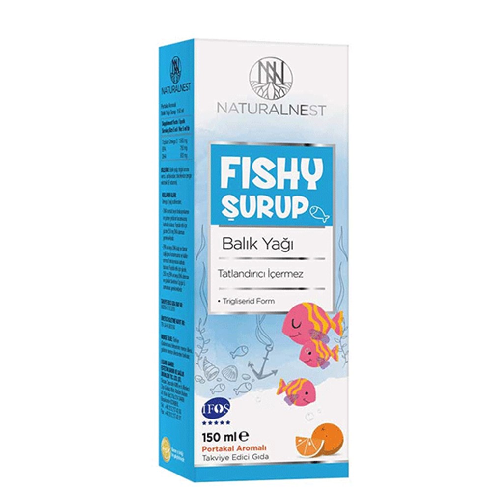 Naturalnest Fishy Balık Yağı Şurup Portakal Aromalı 150 ml