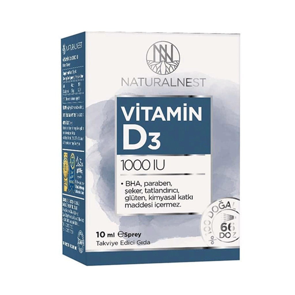 Naturalnest Vitamin D3 1000 IU 10ml Sprey