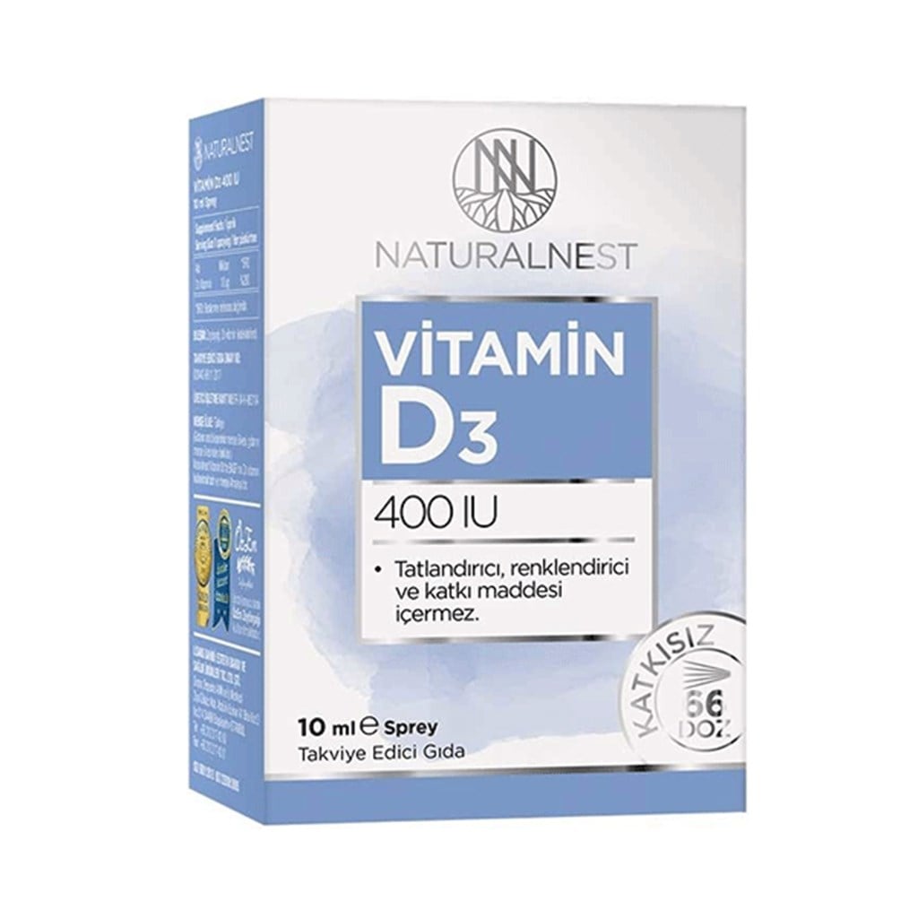 Naturalnest Vitamin D3 400 IU 10ml Sprey