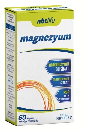 NBT Life Magnezyum P5P Vitamin B6 60 Kapsül