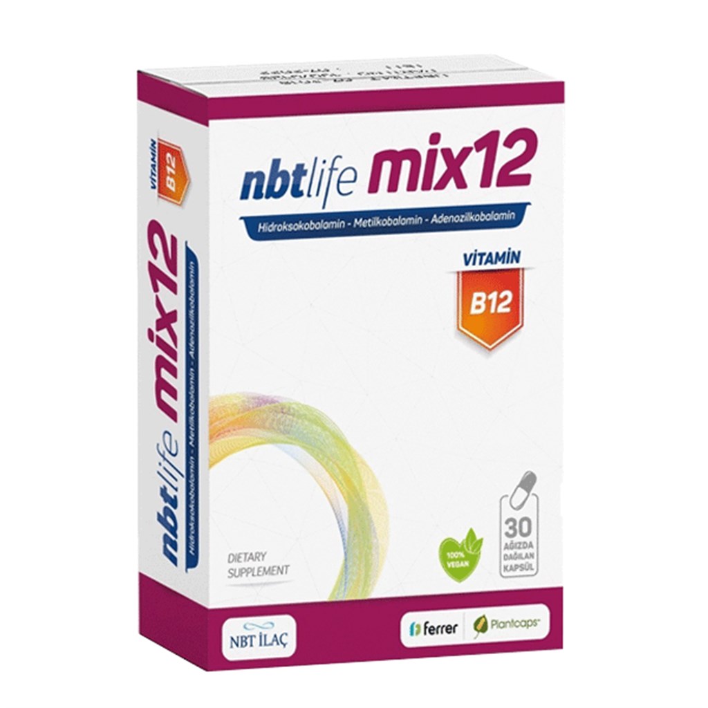 NBT Life Mix12 B12 Ağızda Dağılan 30 Kapsül