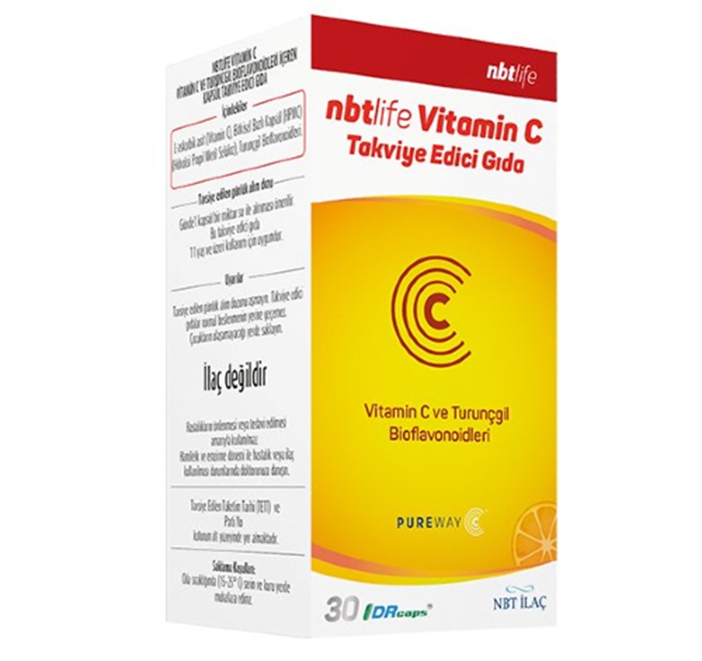 NBT Life Vitamin C Pureway 30 Kapsül