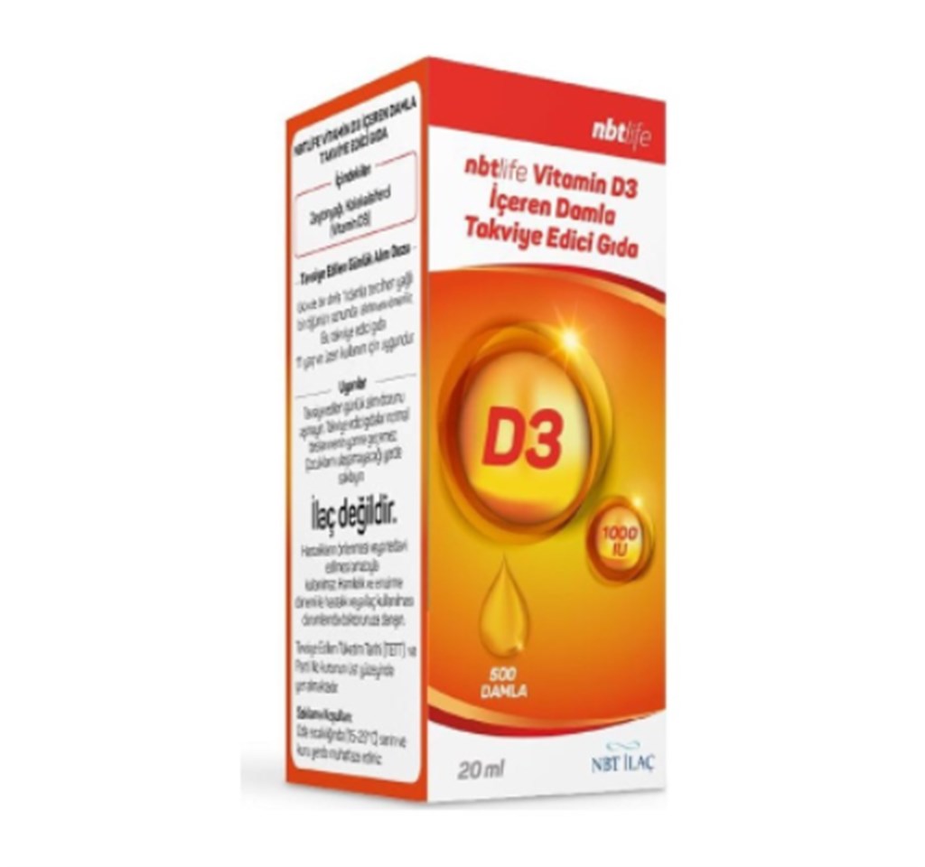 NBT Life Vitamin D3 Damla 20ml