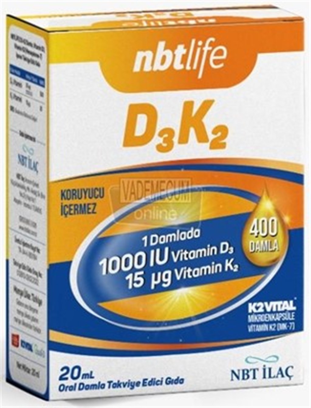 NBTLife D3K2 20 Ml Damla
