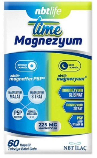 Nbtlife Time Magnezyum 60 Kapsül