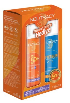 Neutracy Güneş Kremi Spf50+ 150ml + Aftersun Losyon Hediye (Karma/Yağlı Ciltler)