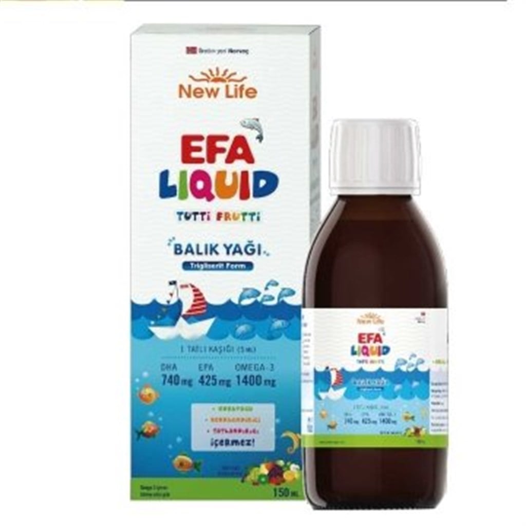 New Life EFA Liquid Tutti Frutti Balık Yağı 150ml