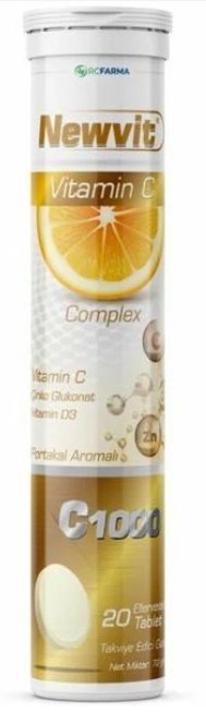 Newvit Vitamin C Complex Efervesan Tablet 20'li