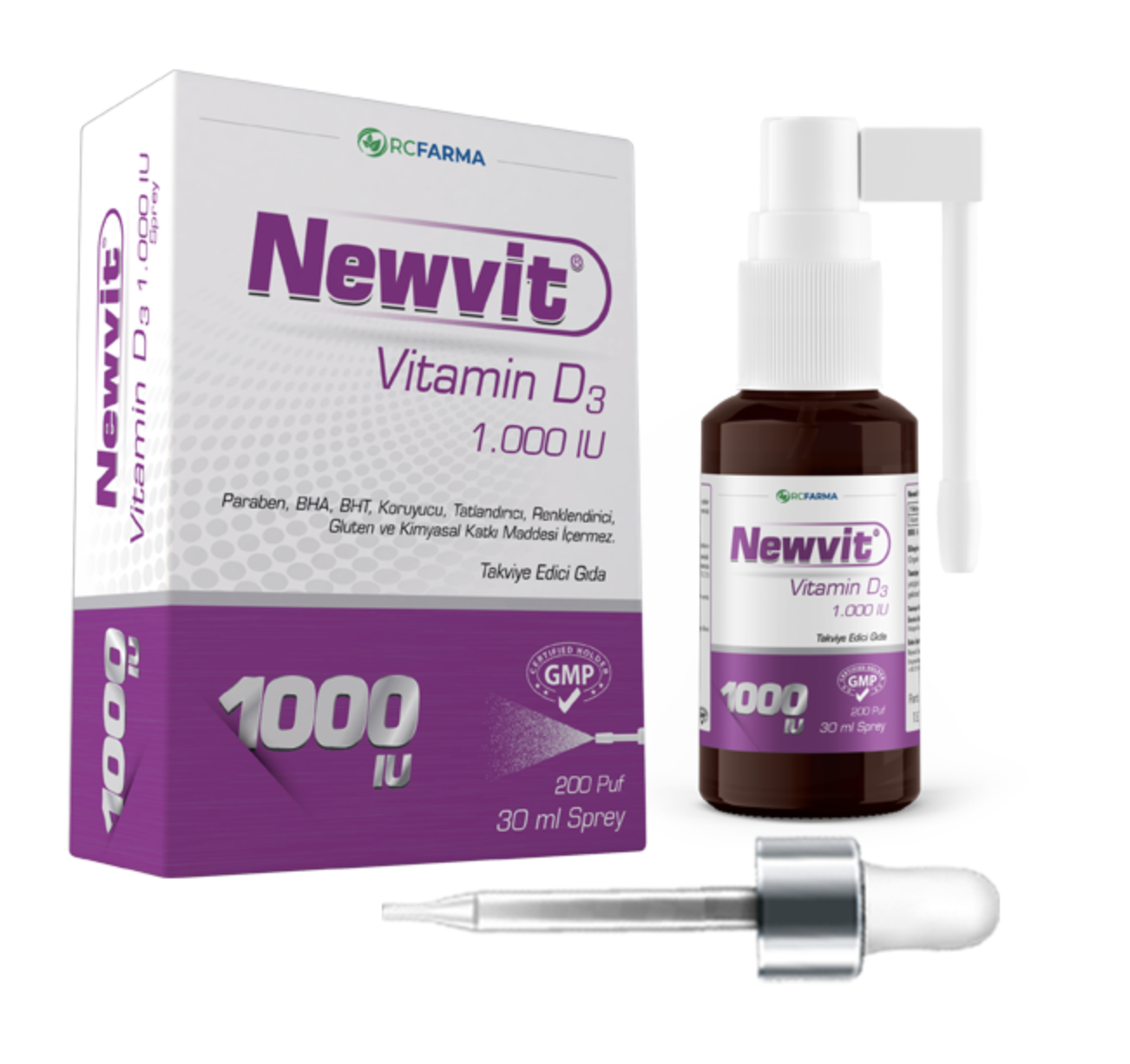 Newvit Vitamin D3 1000 IU Sprey 30 ml