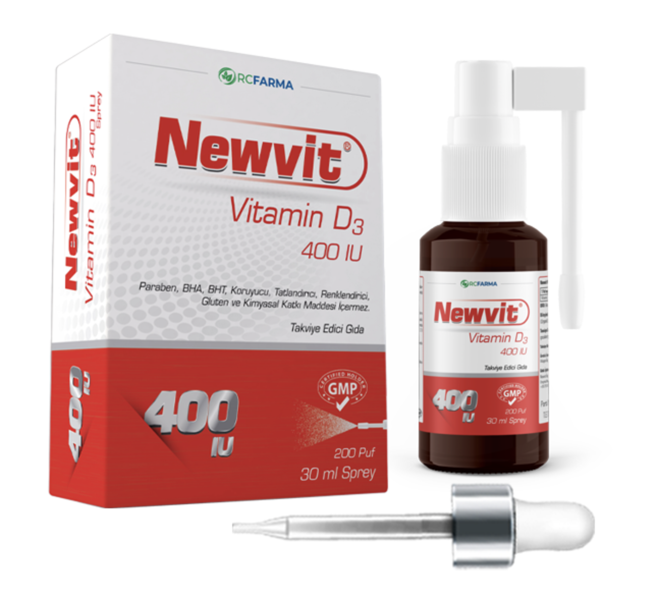 Newvit Vitamin D3 400IU Sprey 200 Puf