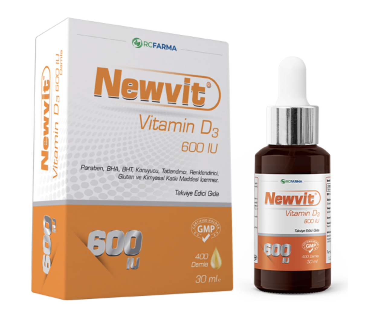 Newvit Vitamin D3 600 IU Damla 30 ml