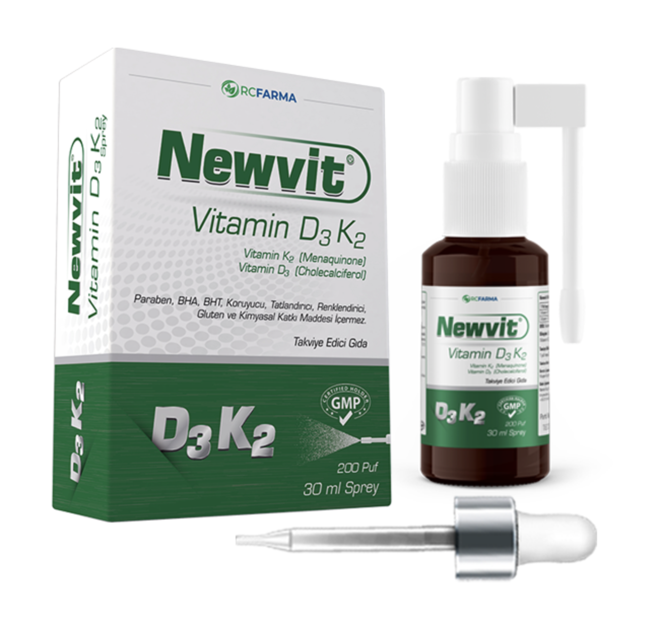 Newvit Vitamin D3 K2 Sprey 30ml
