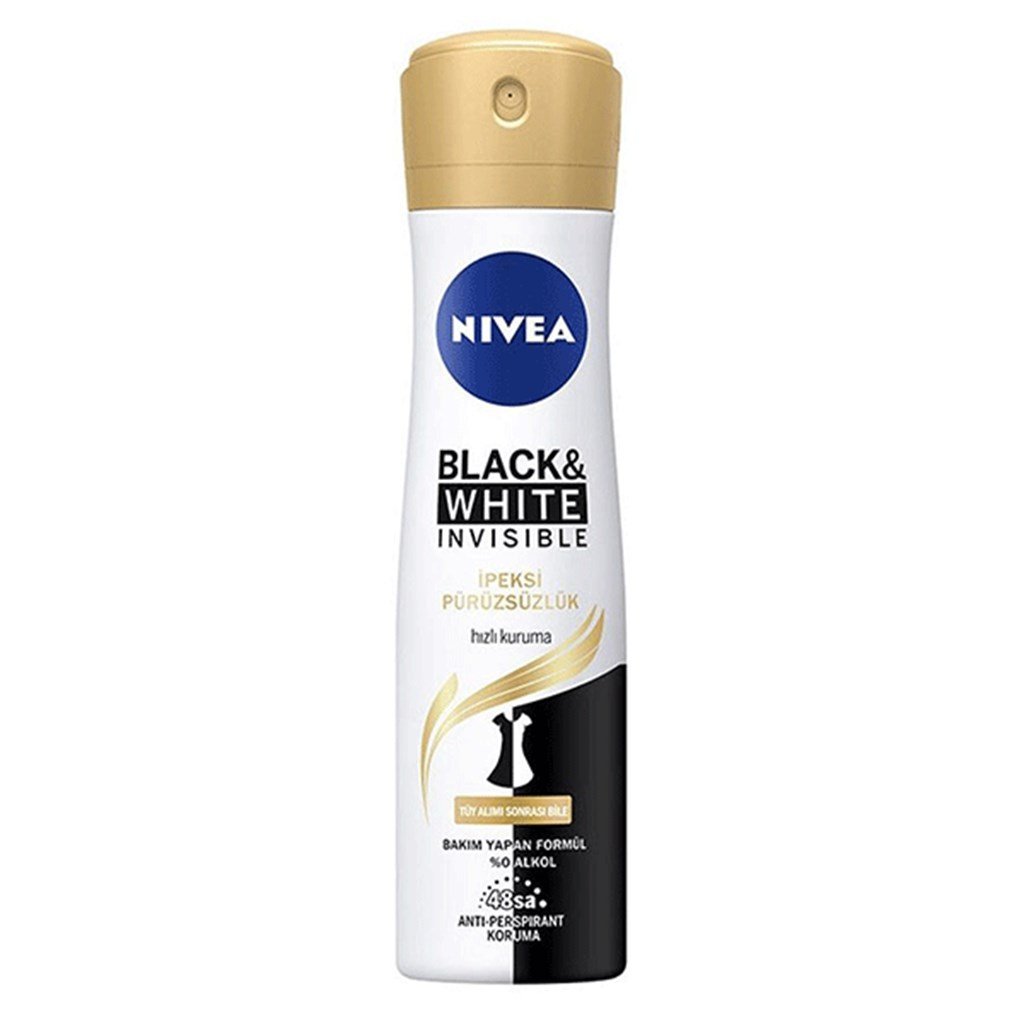 Nivea Black&White İnvisible Deodorant 150ml İpeksi Pürüzsüzlük