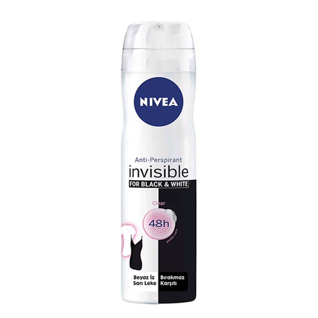 Nivea Deodorant Sprey Black&White Clear 150 Ml Kadın