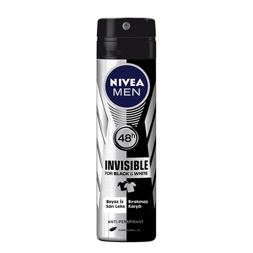 Nivea İnvisible Power Black&White Deodorant 150Ml (Erkek)