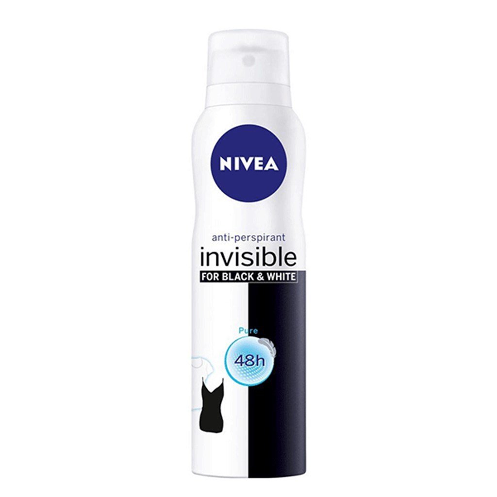 Nivea İnvisible Pure Black&White Deodorant 150Ml