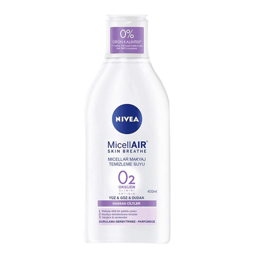 Nivea Miceller O2 Temizleme Suyu (Hassas Ciltler) 400 ml