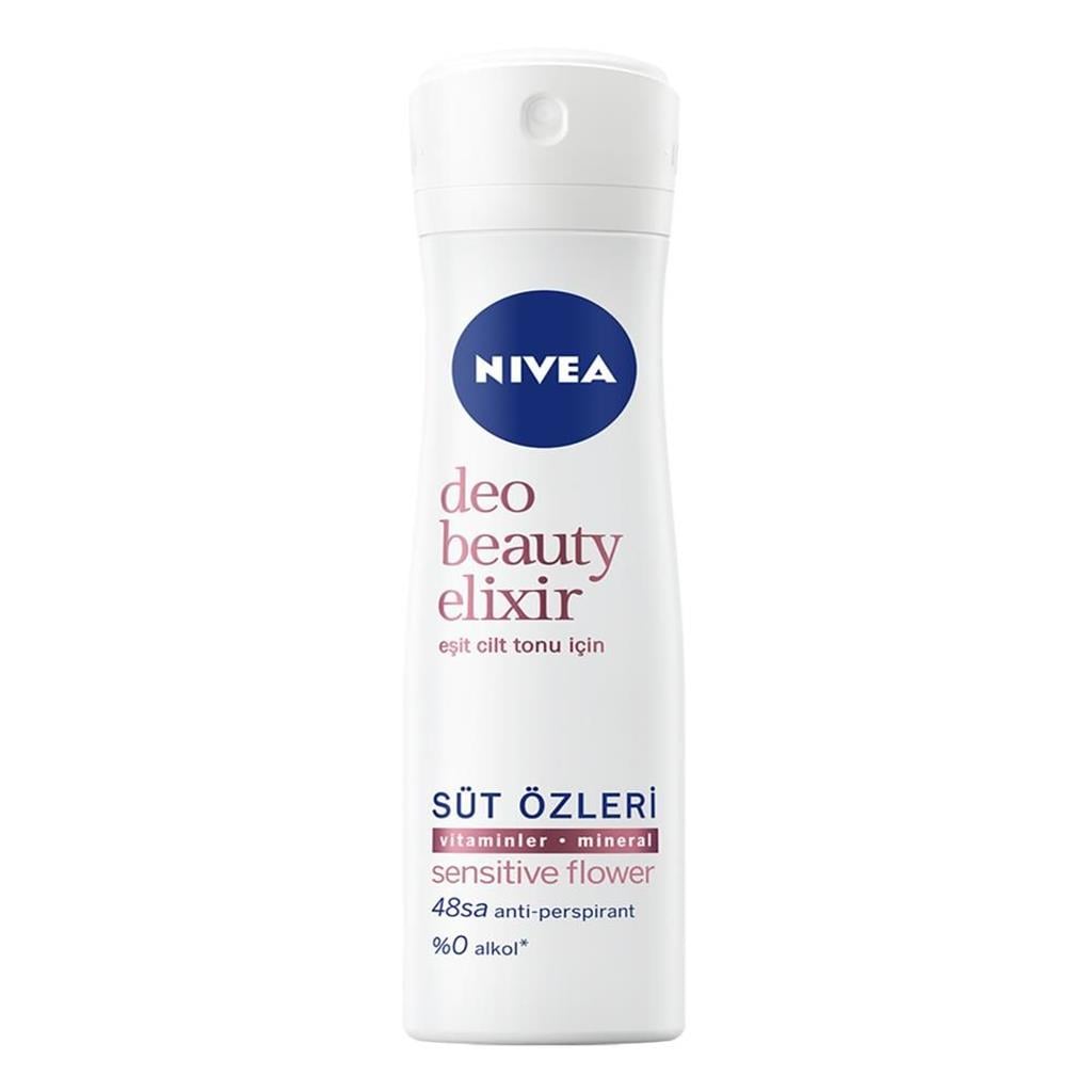 Nivea Women Beauty Elixir Süt Özleri Sensitive Flower 150ml
