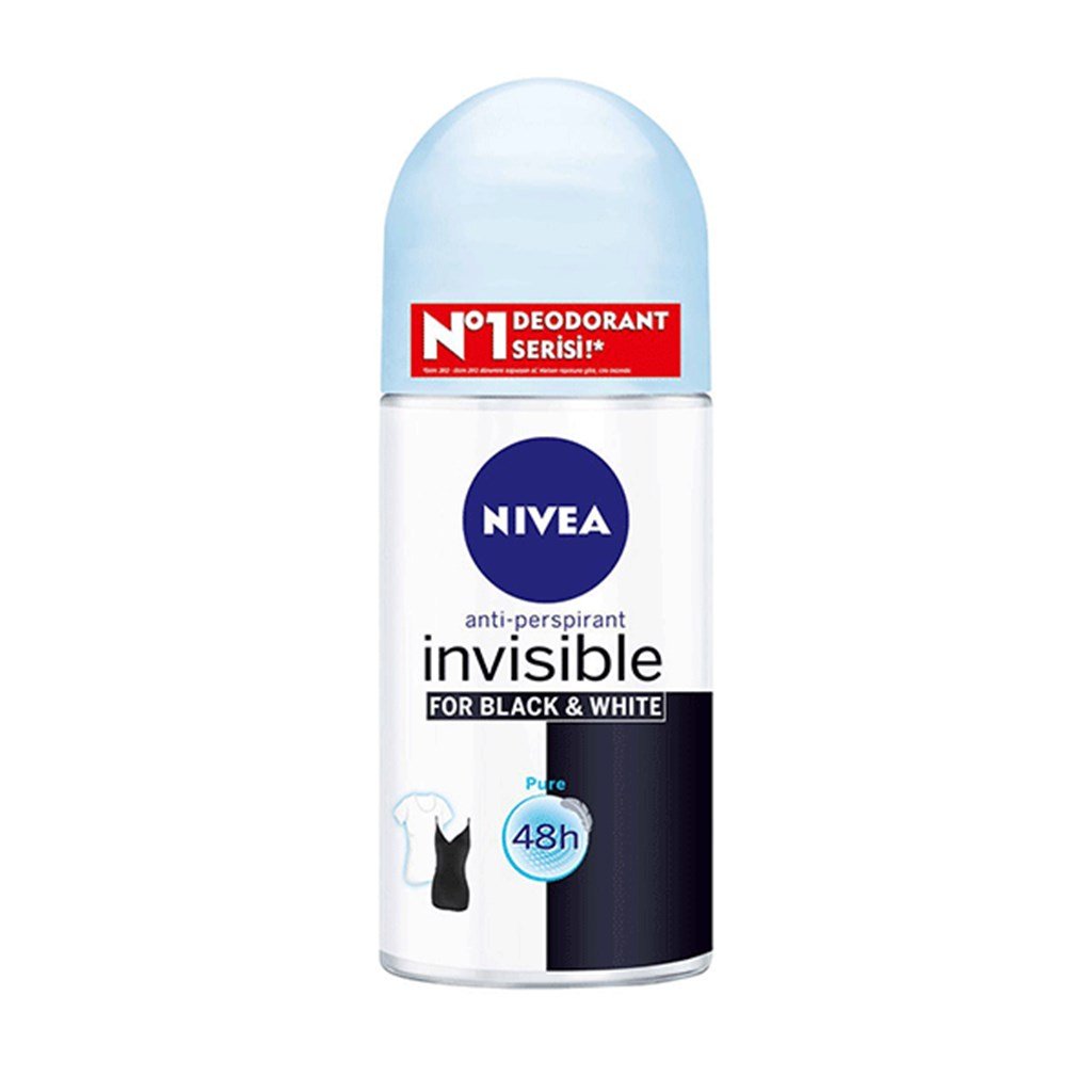 Nivea Women Roll-on Invisible For Black & White 50 ml Pure