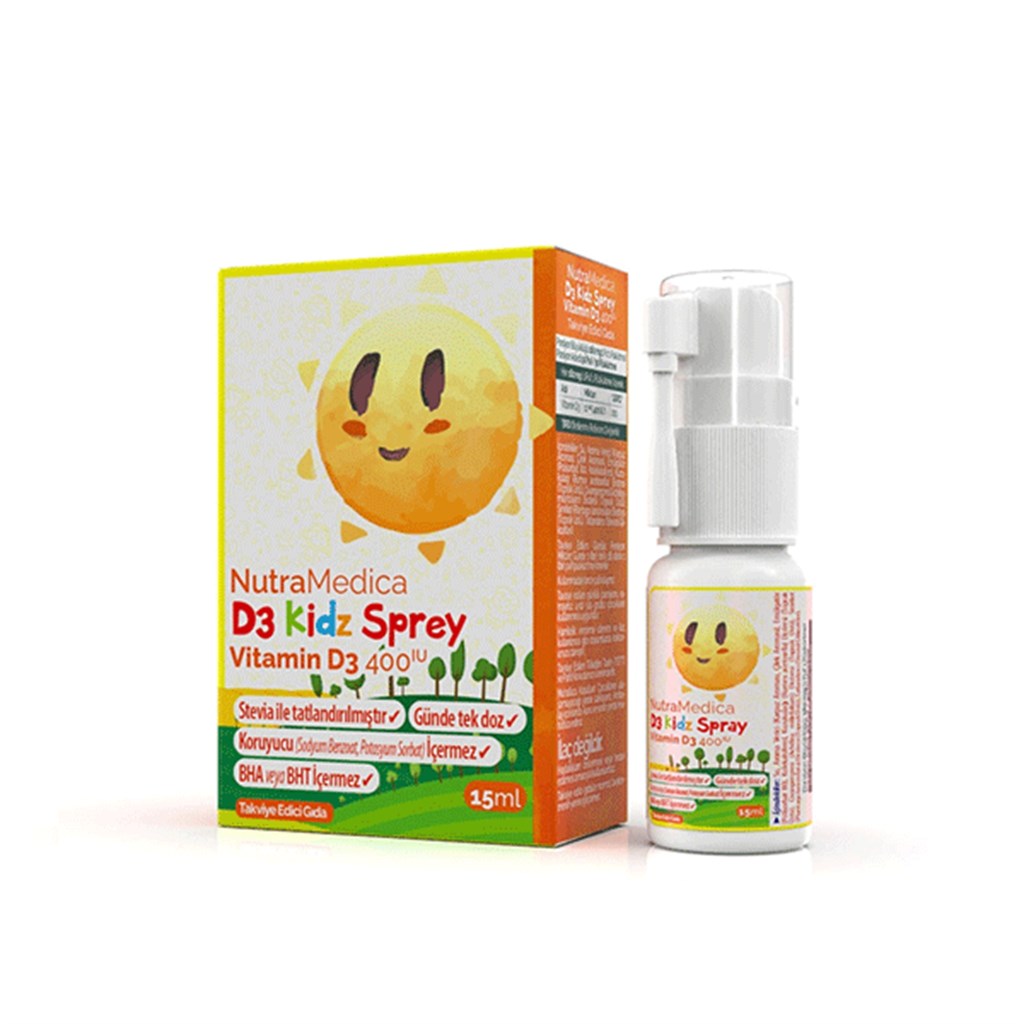 Nutramedica D3 Vitamini Kidz Sprey 400 IU 15 ml