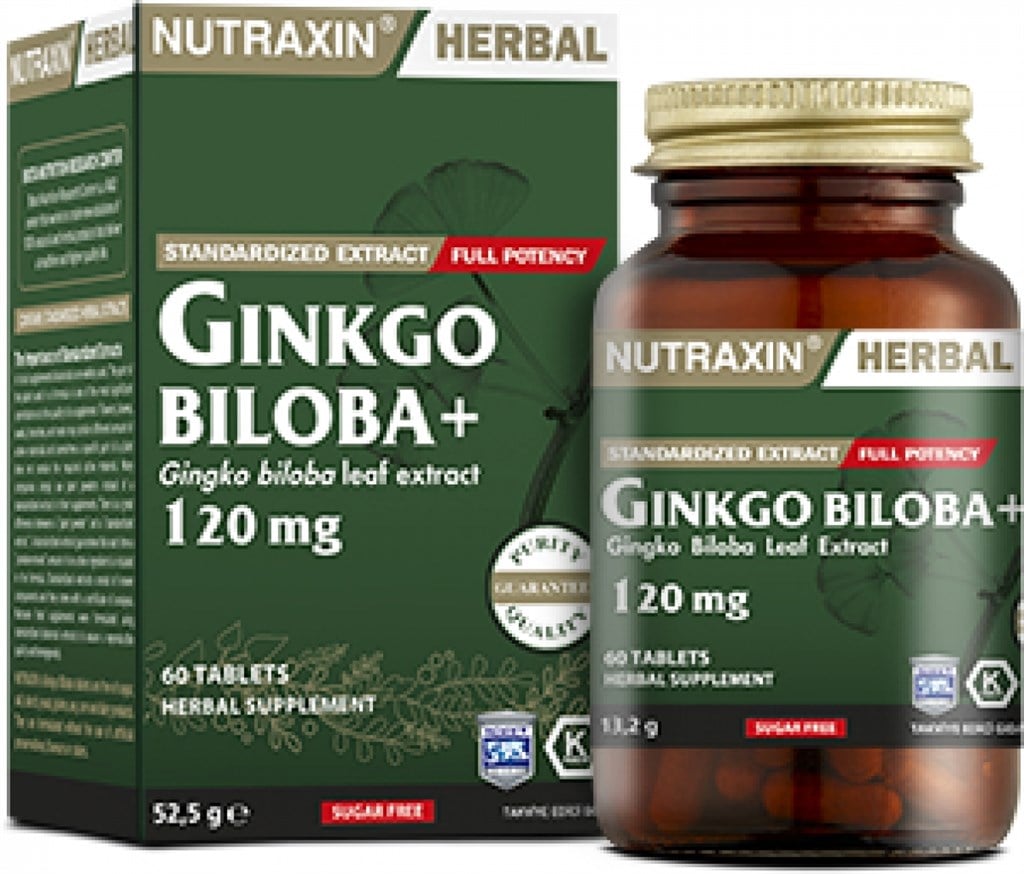 Nutraxin Ginkgo Biloba+ 120 mg 60 Kapsül