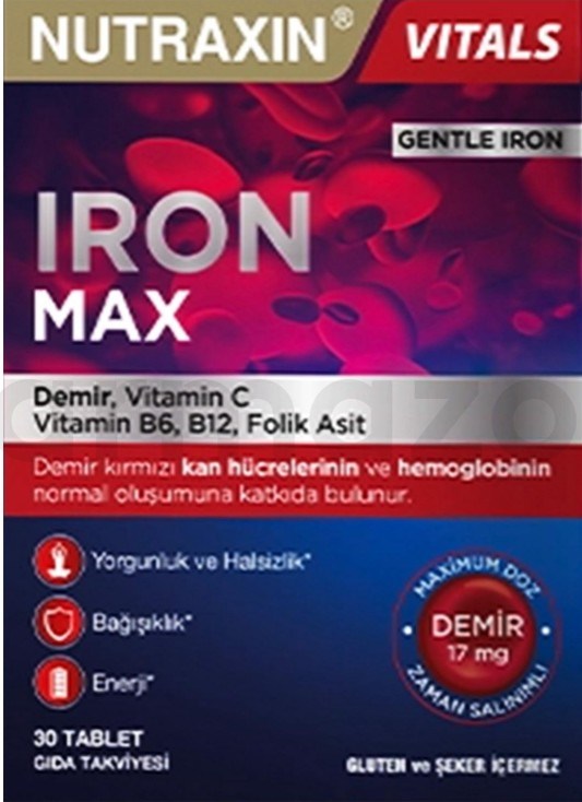 Nutraxin Iron Max 17 mg 30 Tablet