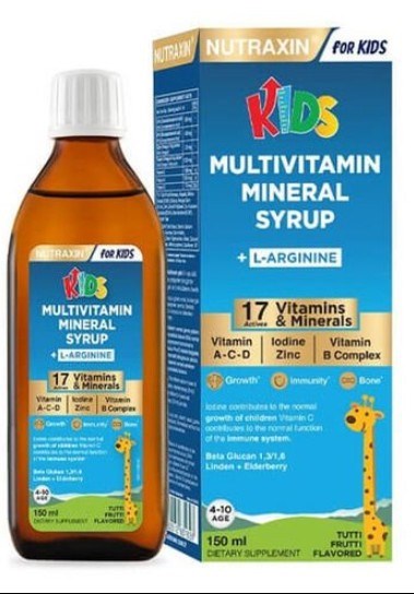 Nutraxin Kids Multivitamin Mineral Şurup 150 ml